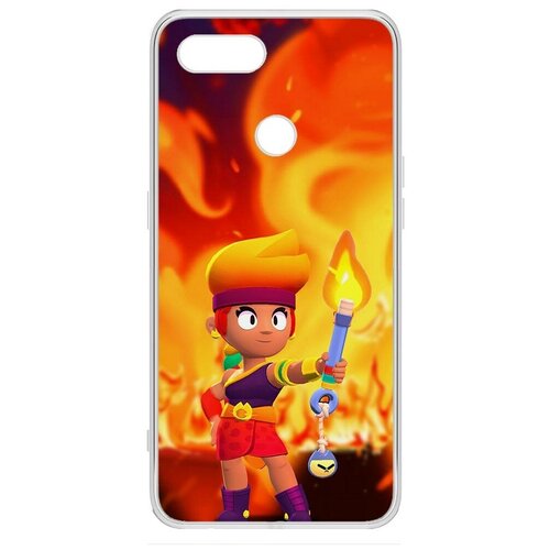 Чехол-накладка Krutoff Clear Case Brawl Stars-Амбер для Oppo A7 чехол накладка krutoff clear case brawl stars амбер для oppo a18