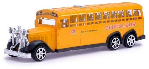 Автобус инерционный Ретро школьный