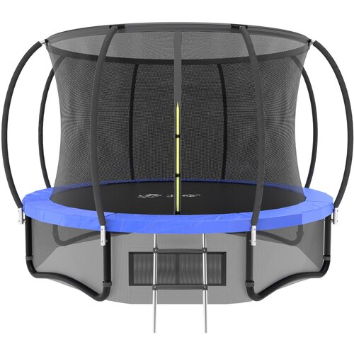 фото Батут каркасный с защитной сеткой jumbojump для детей и взрослых, диаметр 366 см, синий