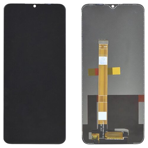 Дисплей (экран) в сборе с тачскрином для Realme C11, C15 черный (Premium LCD) / 1560x720