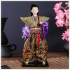 Кукла коллекционная Самурай в золотом кимоно с мечом 30х12,5х12,5 см 4147029 - изображение