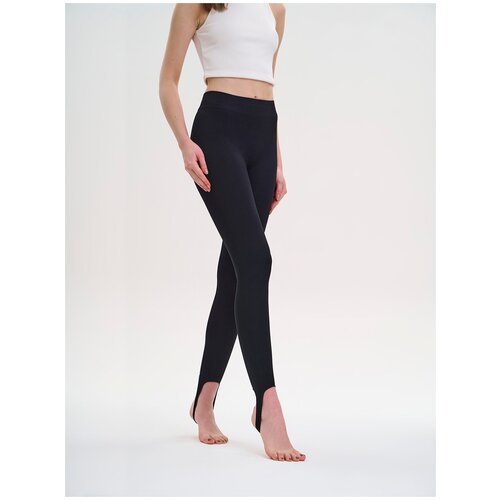 Леггинсы Mademoiselle 1530 Legging with strips Rib black L/XL