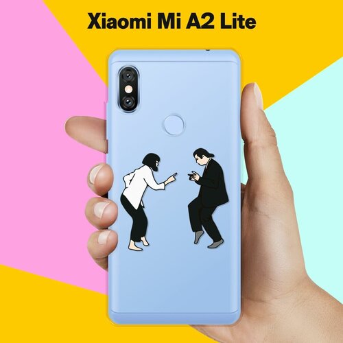 Силиконовый чехол на Xiaomi Mi A2 Lite Миа и Винсент / для Сяоми Ми А2 Лайт пластиковый чехол динозавры в свитерах на xiaomi mi a2 lite сяоми ми а2 лайт