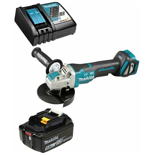 Шлифмашина угловая X-LOCK аккумуляторная 18В LXT 115мм Li-Ion 1x5Ач Makita DGA469RT 3359000₽