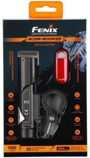 Набор велофары Fenix BC26R+BC05R V2.0, BC26RBC05RV20