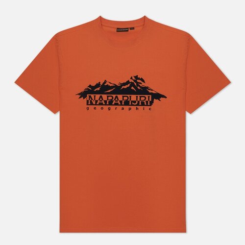Мужская футболка Napapijri S-Racing оранжевый, Размер L