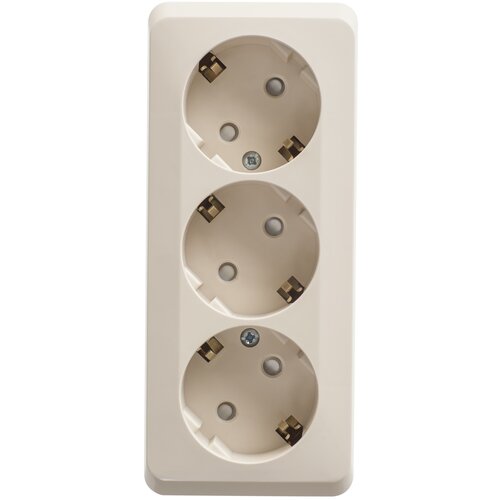 Розетка Systeme Electric PA16-012K ЭТЮД, 16 А, с защитной шторкой, с заземлением