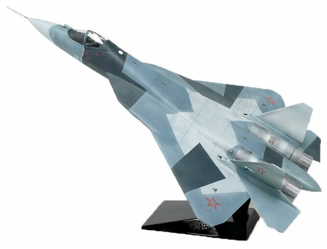 Сборная модель ZVEZDA Российский истребитель пятого поколения Су-50 (Т-50) (7275) 1:72 — фото 1