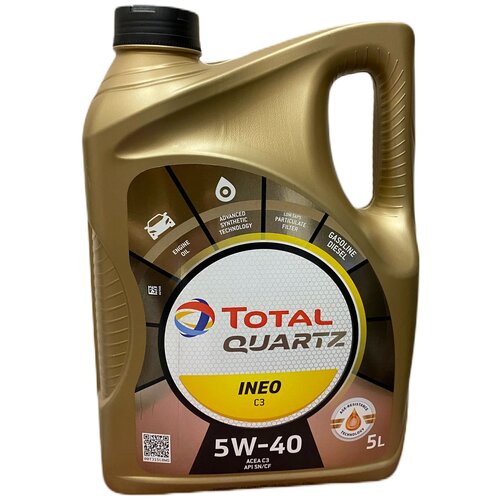 Моторное масло Total Quartz Ineo C3 5W-40, 5 литров