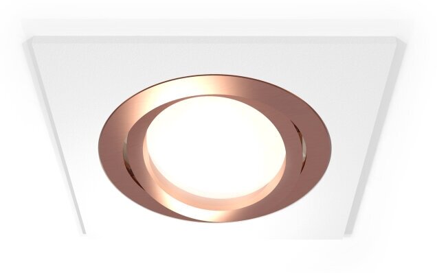 Комплект встраиваемого поворотного светильника Ambrella Light Techno Spot XC7631084 SWH/PPG белый песок/золото розовое полированное MR16 GU5.3 (C7631, N7005)