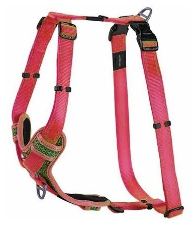 Rogz шлейка для собаки с мягкой вставкой и двухточечным контролем, SJC14C, красный - фотография № 1