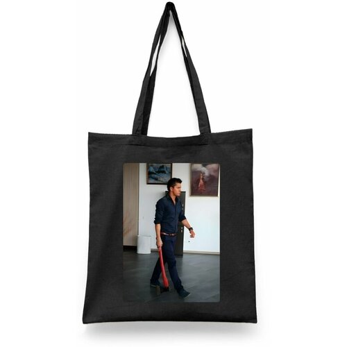 фото Сумка-шоппер унисекс каждому своё "мажор/сериал/павел прилучный" черная