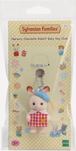 Изображение товара Брелок Sylvanian Families "Шоколадный кролик", для девочек, бежевый, красный