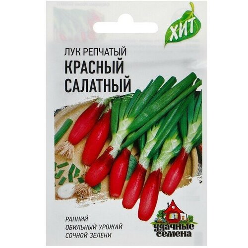 Семена Лук на зелень репчатый Красный салатный, 0,5 г серия х3