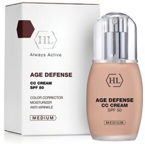 HOLY LAND Крем для лица корректирующий многофункциональный SPF50 / AGE DEFENSE CC Cream Natural 50 мл - фото №11