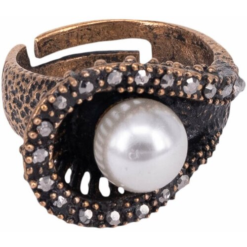 фото Кольцо otokodesign, безразмерное, коричневый