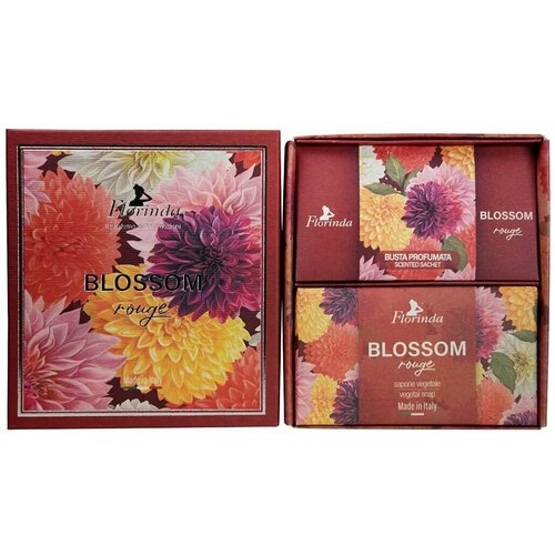 Florinda Набор Blossom Rouge Алые цветы (Мыло 200г + Саше ароматическое 3шт)