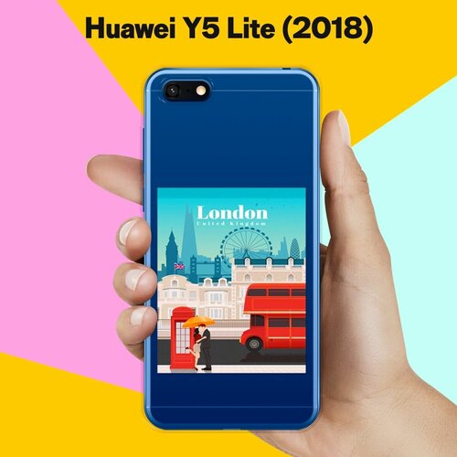 Силиконовый чехол London на Huawei Y5 Lite (2018) силиконовый чехол розочки на huawei y5 lite 2018