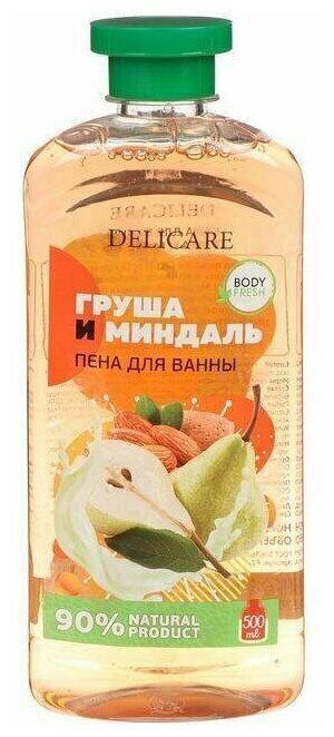 Пена для ванны Delicare миндаль и груша, 500 мл