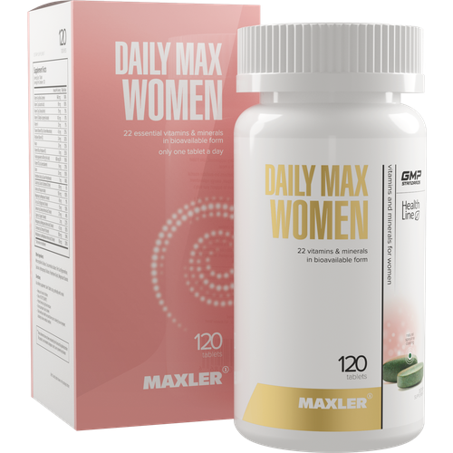 Витамины для женщин Maxler Daily Max Women, в хелатной форме, мультивитамины, 60 таблеток