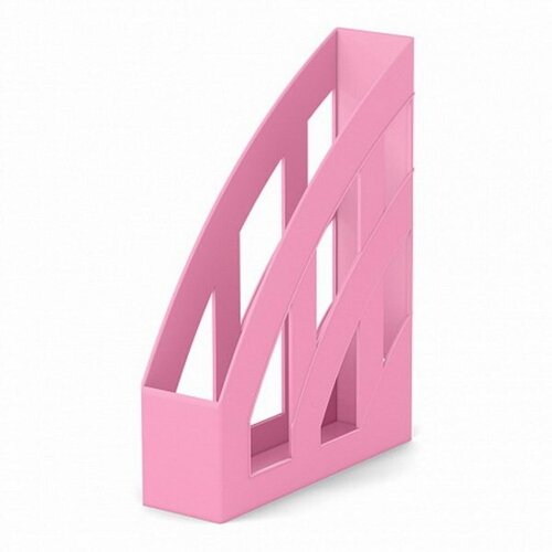 Лоток для бумаг вертикальный 75 мм, Office, Pastel, розовый