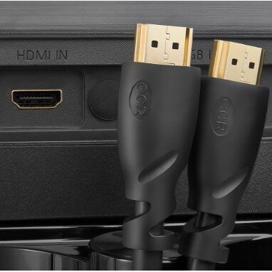 GCR Кабель PROF 10.0m HDMI 2.0, 3D, Ultra HD,60 Hz up to 18GB, Fast Ethernet 18.0 Гбит/с позолоченные контакты, 3Х экран, OD9.0mm, 28/24 AWG Кабель Greenconnect PROF 10.0m HDMI 2.0, 10.0m (GCR-HM313-1 - фото №5