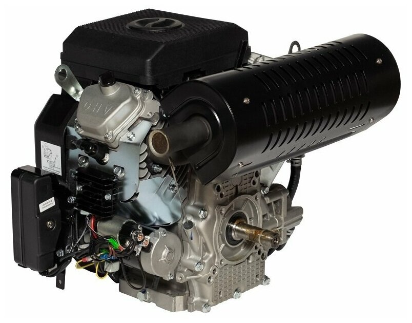 Двигатель бензиновый Loncin LC2V78FD-2 (D type) (24л.с., 678куб. см, V-образн, вал 28.575, электрический старт, катушка 20А) - фотография № 6