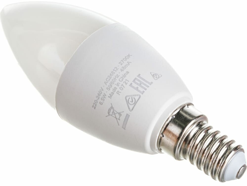 Osram Светодиодная лампа LED STAR B Свеча 6.5Вт E14 550 Лм 2700 К Теплый белый свет 4058075134171