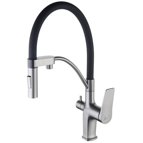 фото Смеситель для душа lemark bronx lm3761 графит/хром