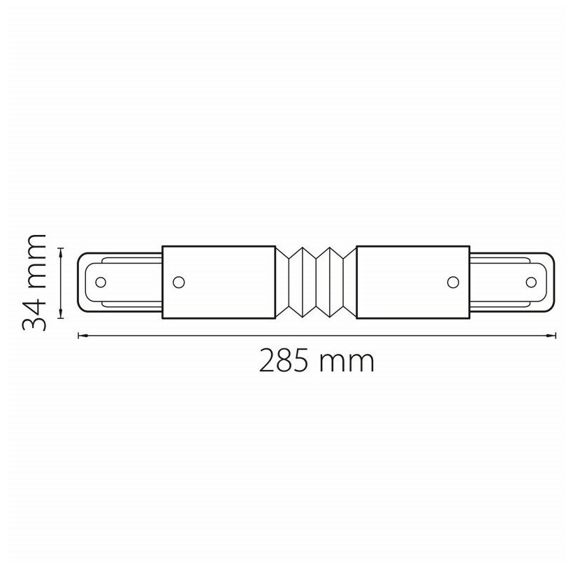 Соединитель с токопроводом гибкий для треков Lightstar Barra 502159 - фотография № 3