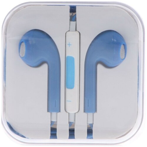 Наушники LuazON RX-13 вкладыши микрофон синие 409₽