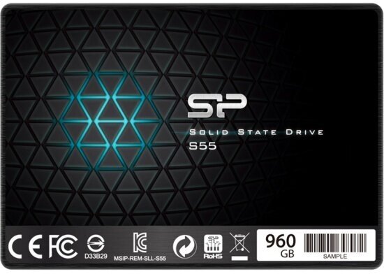 SSD диск Silicon Power 2.5" Slim S55 960 Гб SATA III TLC SP960GBSS3S55S25