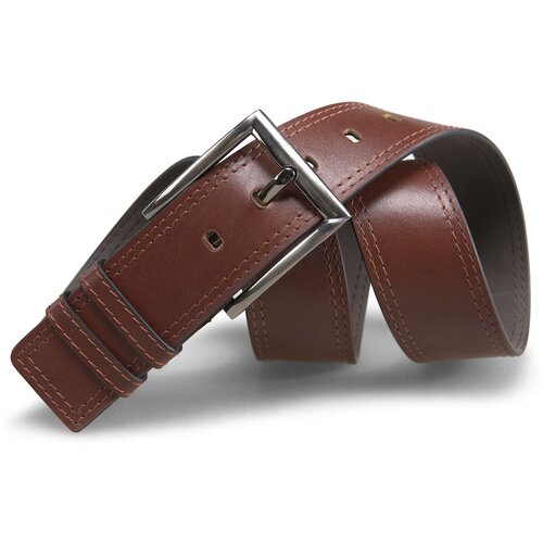 фото Ремень olio rosti, натуральная кожа, подарочная упаковка, длина 110 см., коричневый