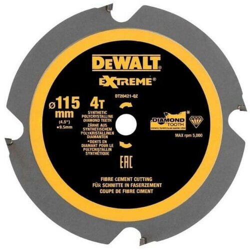 Пильный диск DEWALT DT20421, EXTREME 115 x 9.5 мм 4T