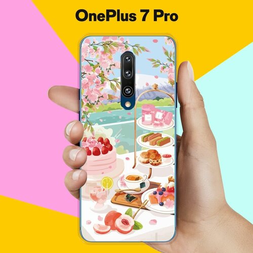 Силиконовый чехол на OnePlus 7 Pro Завтрак / для ВанПлас 7 Про силиконовый чехол на oneplus 7 pro цветы красные для ванплас 7 про