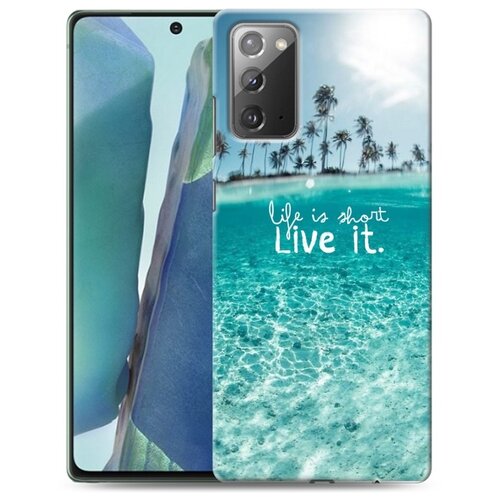 фото Дизайнерский пластиковый чехол для samsung galaxy note 20 пляж 100gadgets