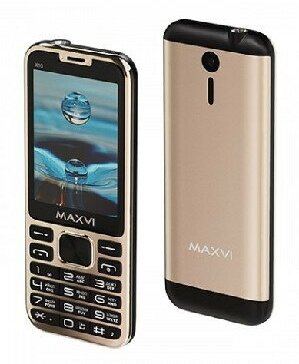 Телефон мобильный (MAXVI X10 METALLIC GOLD (2 SIM))