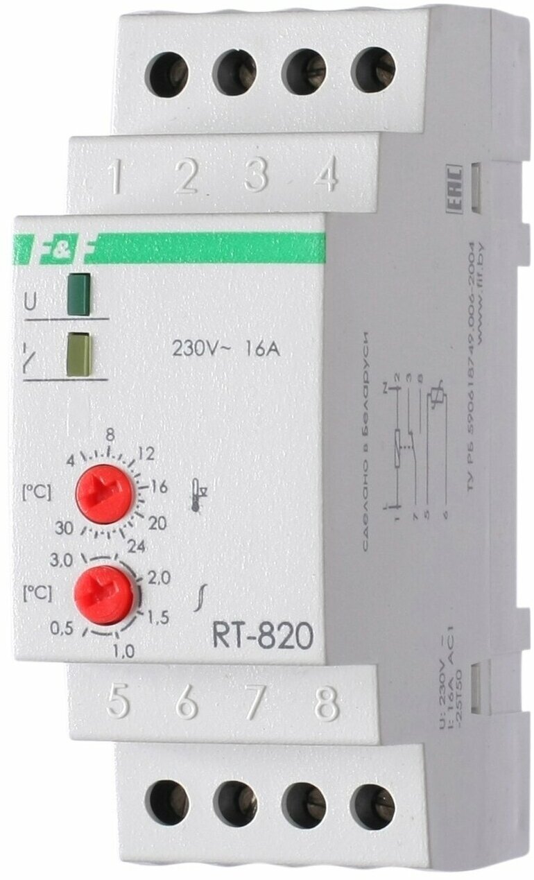 Реле контроля температуры RT-820