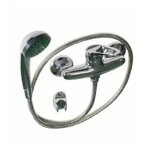 Сатурн - Смеситель в душевую кабину с гибким шлангом, шаровый