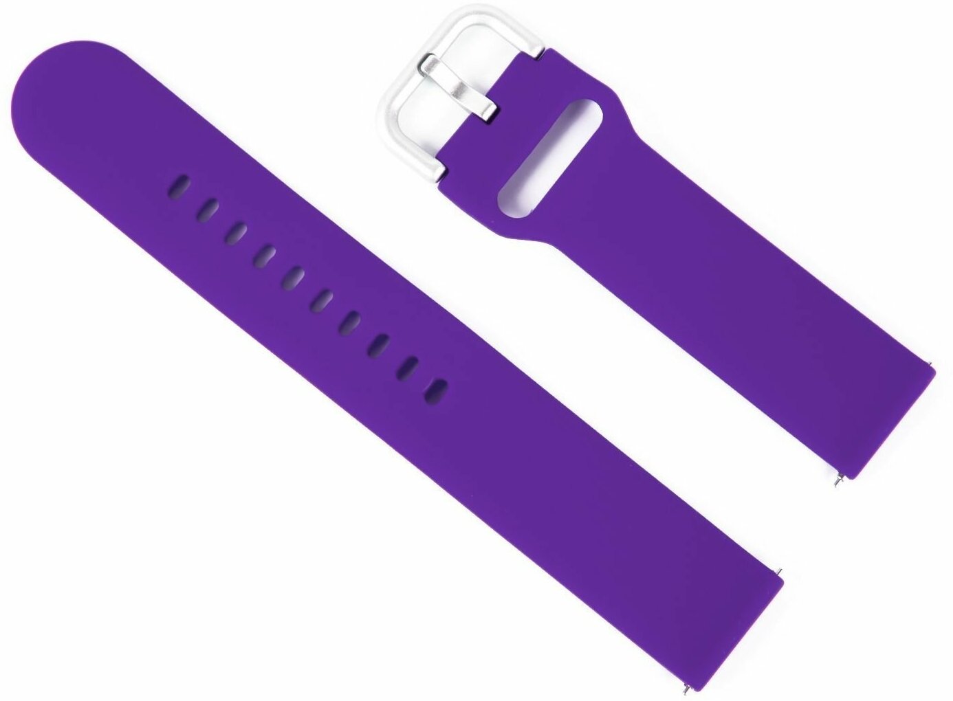 Ремешок для часов универсальный силиконовый, 22 mm, фиолетовый