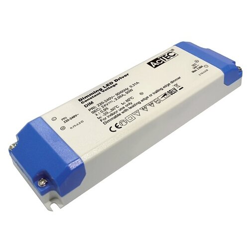 Блок питания AcTEC DIM12-50 12В, 50Вт, IP20, 1…4.16A, димм., Triac, 184x61x32мм