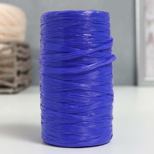 Пряжа - Для вязания мочалок, 100% полипропилен, 300м/75гр, №2-3, цвет синие чернила, 5 шт.