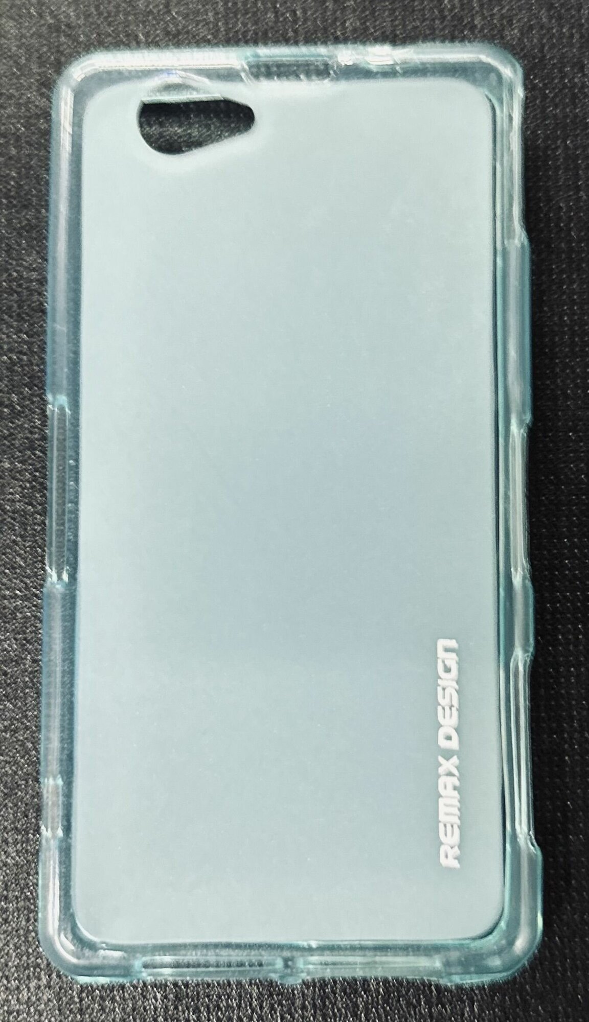 Чехол накладка силиконовая для Sony Xperia Z1 Compact/Z1 Mini/D5503/M51W, голубой-матовый+защитная пленка на экран в подарок
