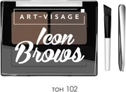 ART-VISAGE Двойные тени для бровей "ICON BROWS" 102