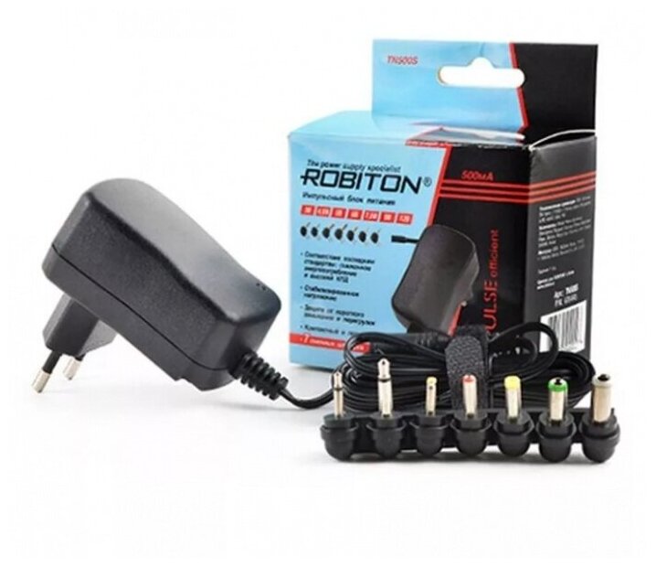 фото Блок питания универсальный ROBITON TN500S 500мА импульсный