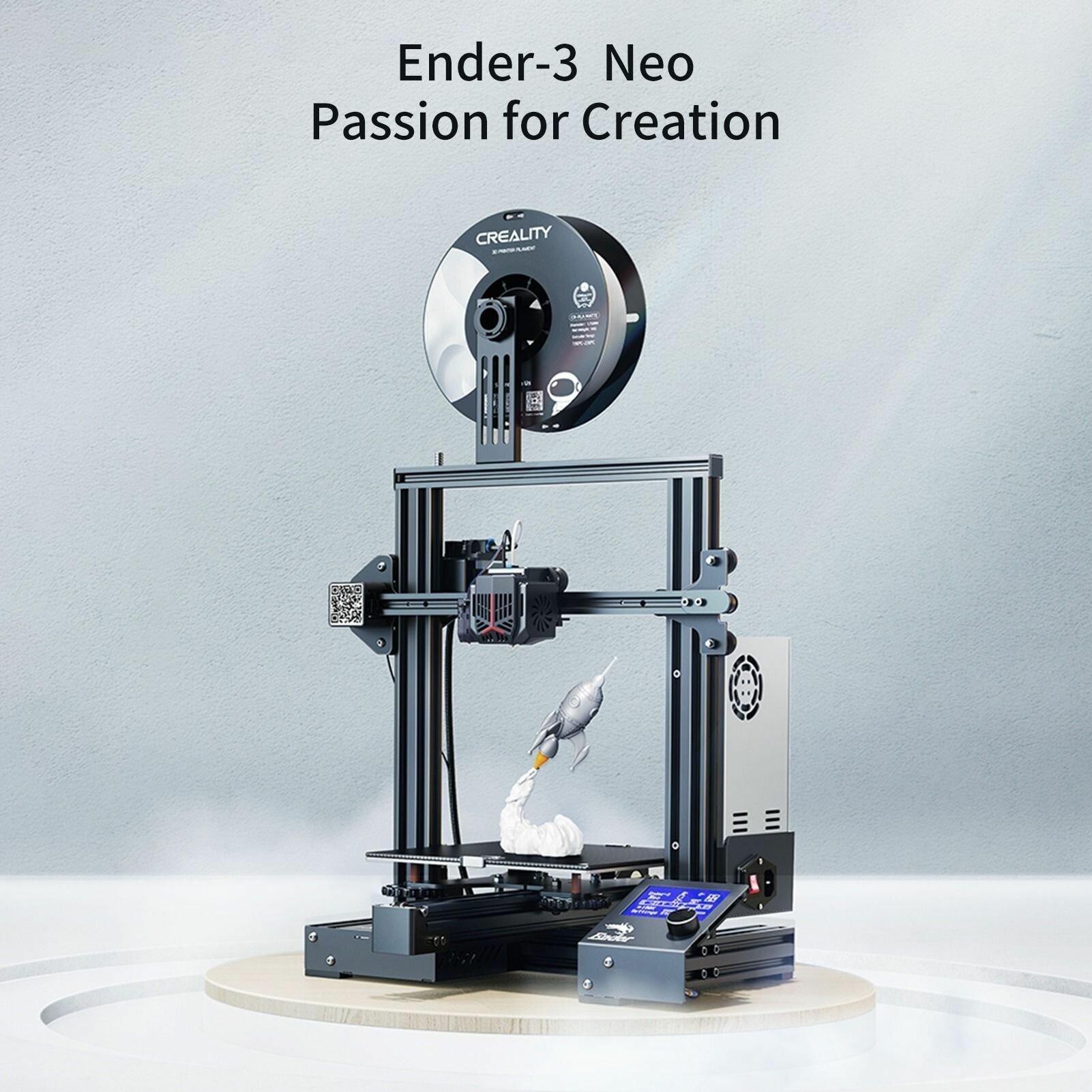 3D принтер Creality Ender-3 neo, размер печати 220x220x250mm (набор для сборки) - фото №6