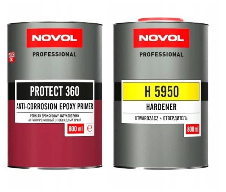 Novol Грунт Эпоксидный с отверд. 0,8л и 0,8л PROTECT 360