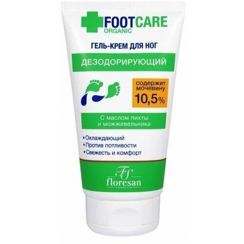 Гель-крем для ног дезодорирующий Floresan (Флоресан) против потливости, 100мл х 1шт