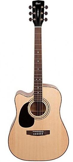 Электроакустическая гитара леворукая Cort AD880CE-LH-NS Standard Series
