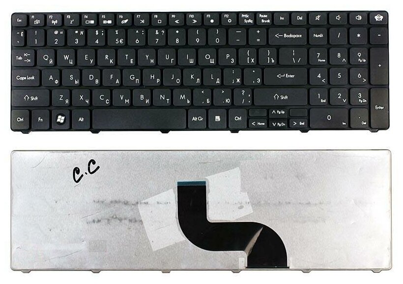 Клавиатура для ноутбука Packard Bell TM81 TM86 TM87 TM89 TM94 TM82 TX86/NV50 черная